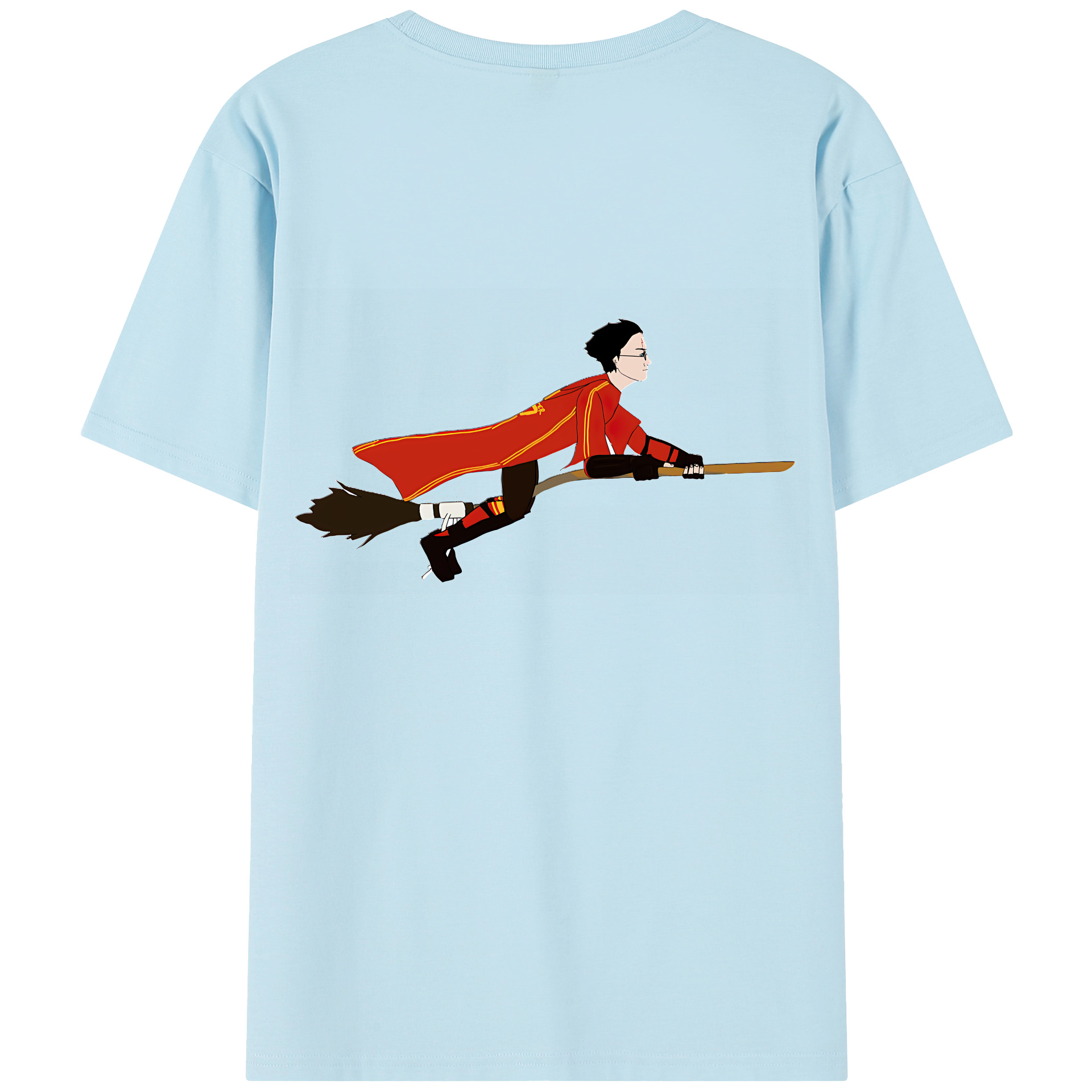 （画像用） Harry Potter ハリー・ポッターシリーズ 綿100％半袖Tシャツ（背面プリント）